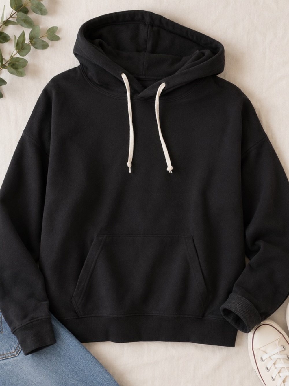 Buffalo David Bitton Black Pullover Hoodie Size XL